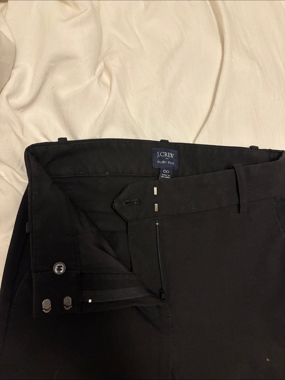J. Crew Black Tailored Dress Pants